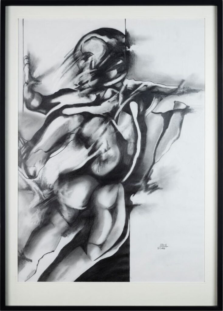 “Búsqueda” Lápiz sobre Papel Texturado Profesional Canson 120 g Medidas 50 x70