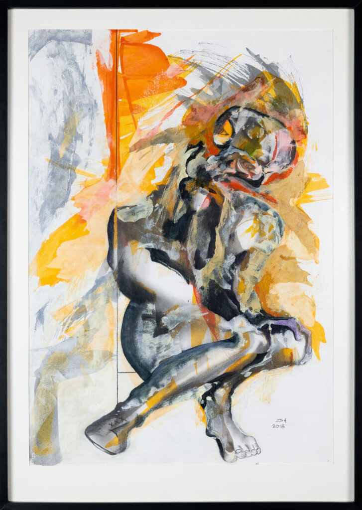 "Mirando al mundo" Acrílico, Lápiz y tinta sobre Papel Texturado Profesional Canson 180 g Medidas 50 x70